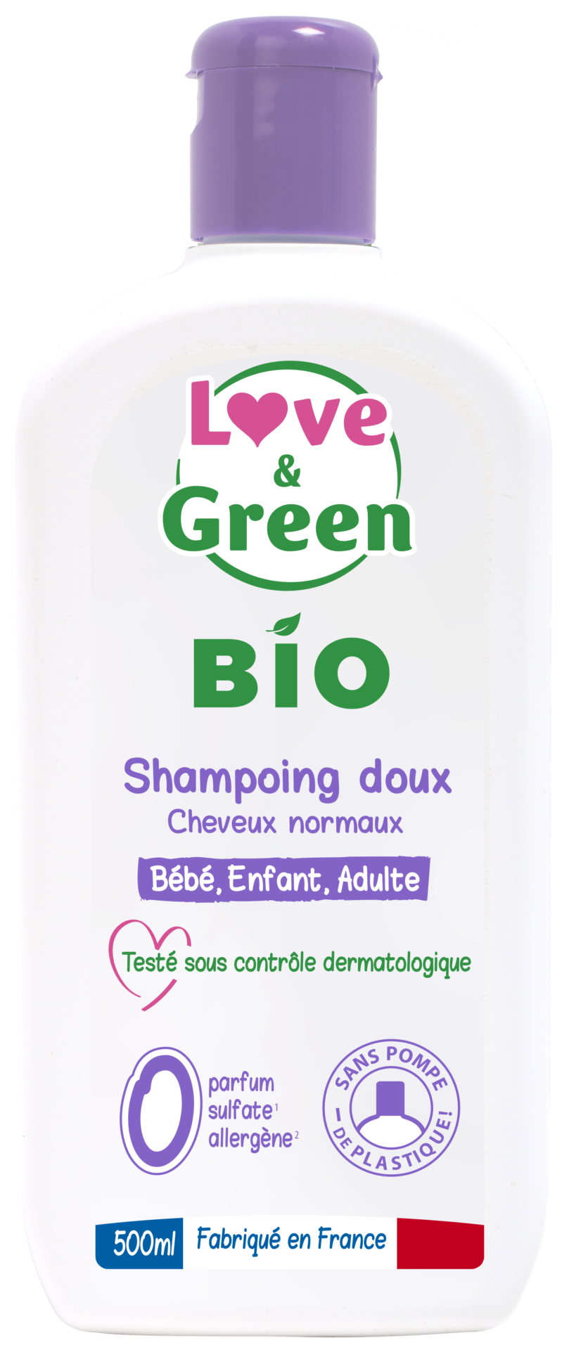 Love and Green  Shampoing doux - Dentimed